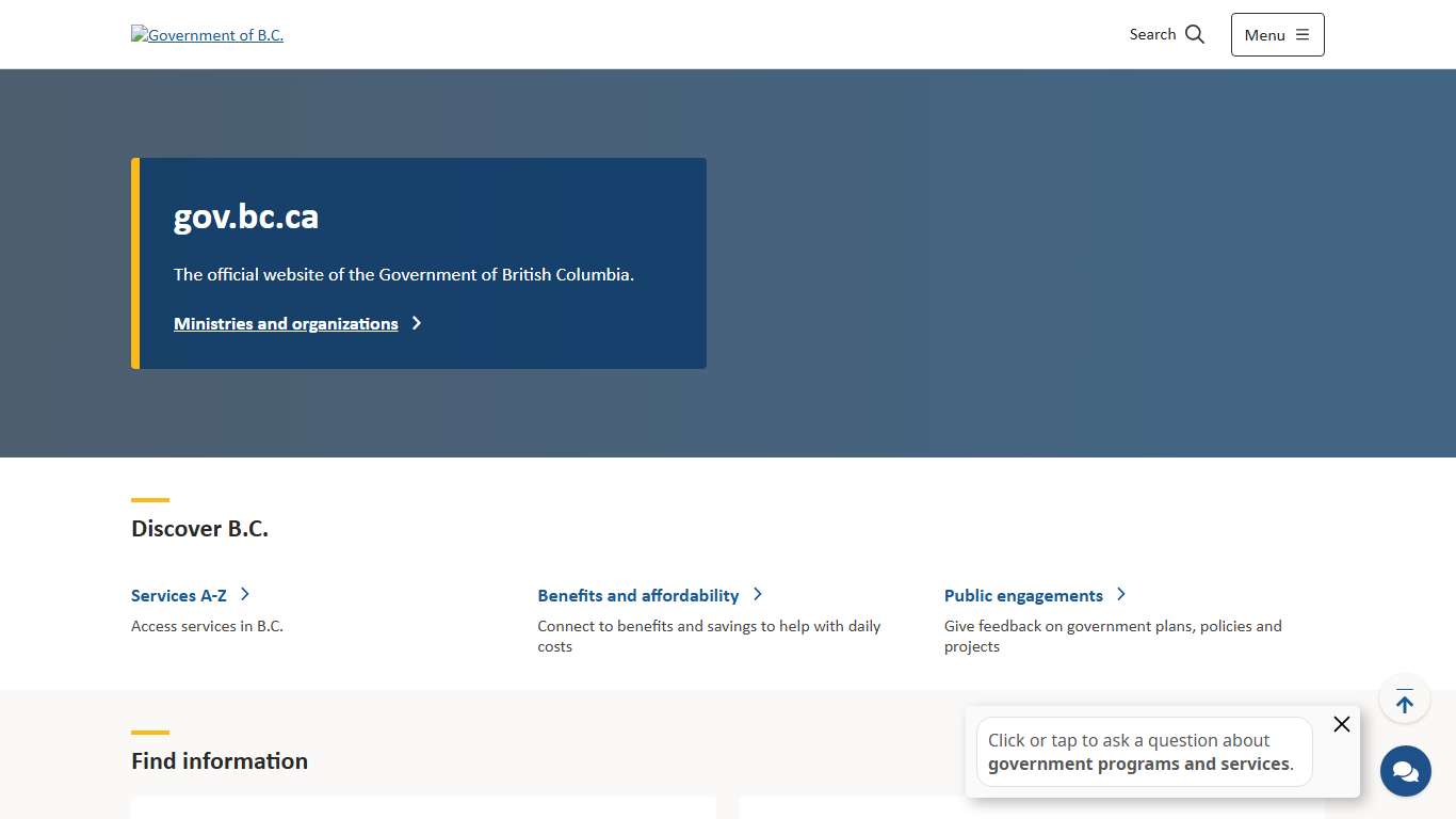 Home - Province of British Columbia